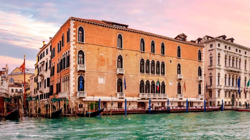 Front view of the main building of Gritti Palace